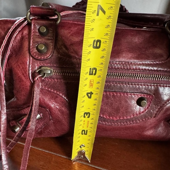 Balenciaga Burgundy Box Bag - Picture 14 of 15